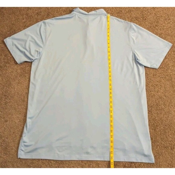 Peter Millar Summer Comfort Solid Stretch Jersey Blue Golf Polo Shirt MC0EK01S - Picture 7 of 7